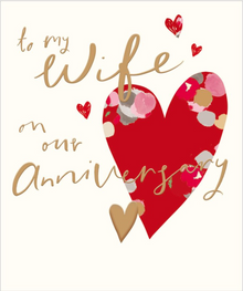 To My Wife On Our Anniversary Greetings Card