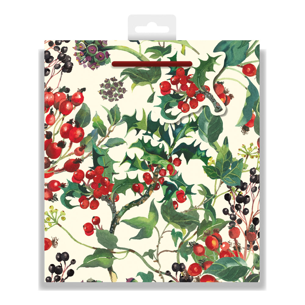 Emma Bridgewater Winter Flowers Medium Christmas Gift Bag
