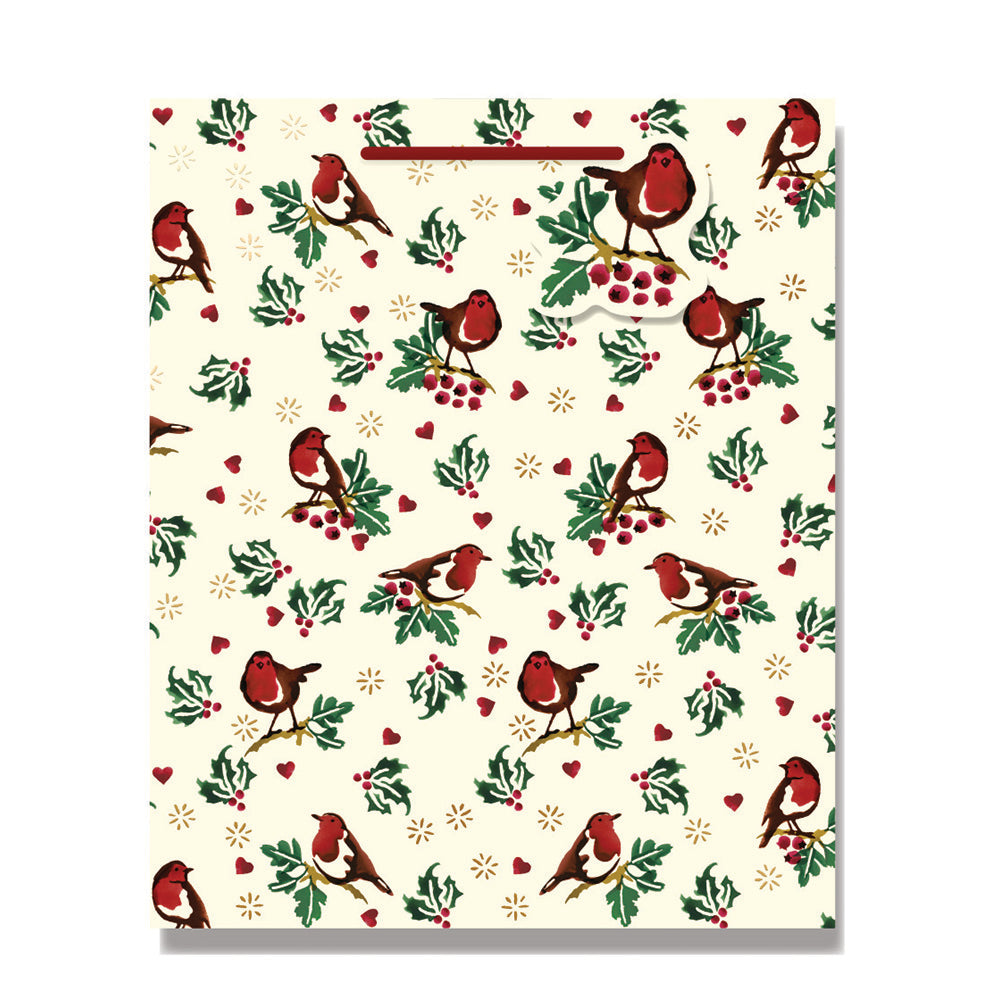 Emma Bridgewater Little Robin Large Christmas Gift Bag