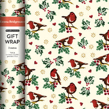 Emma Bridgewater Little Robin Christmas Gift Wrap | 3m Roll