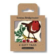 Emma Bridgewater Little Robin Christmas Gift Tags | Pack of 4