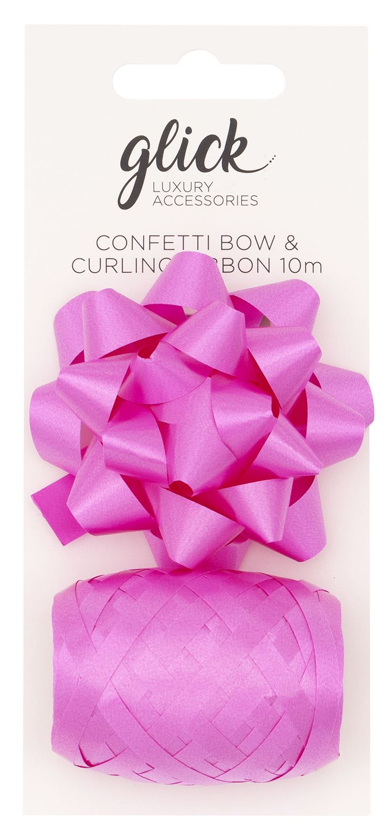 Hot Pink Bow & Curling Ribbon Set