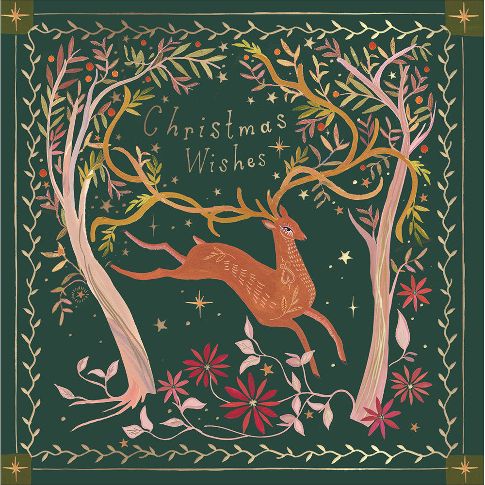 Hart of the Forest Tapestry Christmas Card