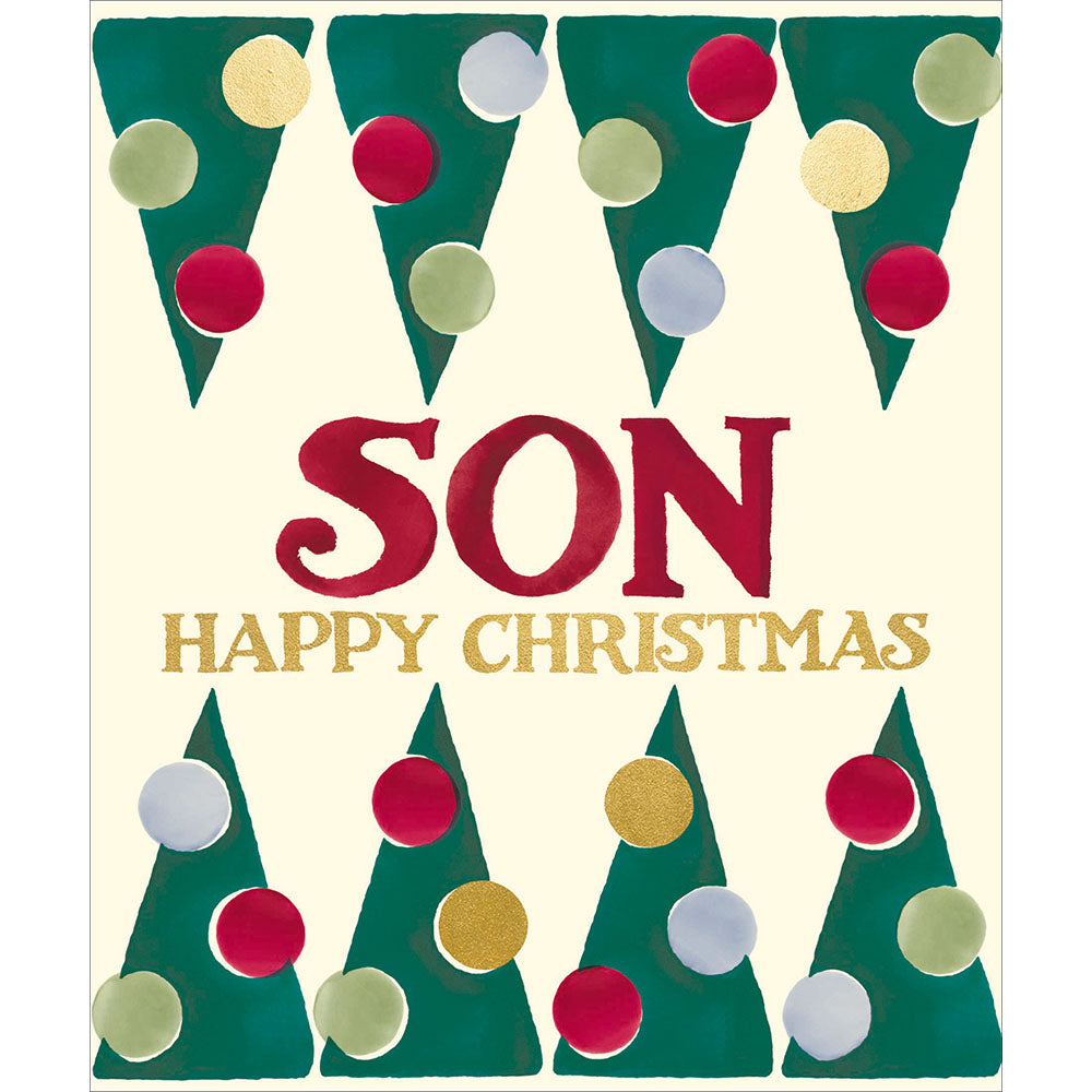 Emma Bridgewater Son Christmas Trees Christmas Card