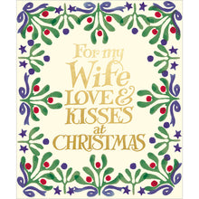 Emma Bridgewater For My Wife Mistletoe Christmas Card