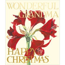 Emma Bridgewater Wonderful Grandma Amaryllis Christmas Card