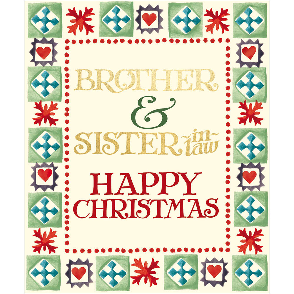 Emma Bridgewater Brother & Sister-in-Law Christmas Card