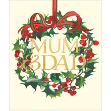 Emma Bridgewater Mum & Dad Holly Wreath Christmas Card