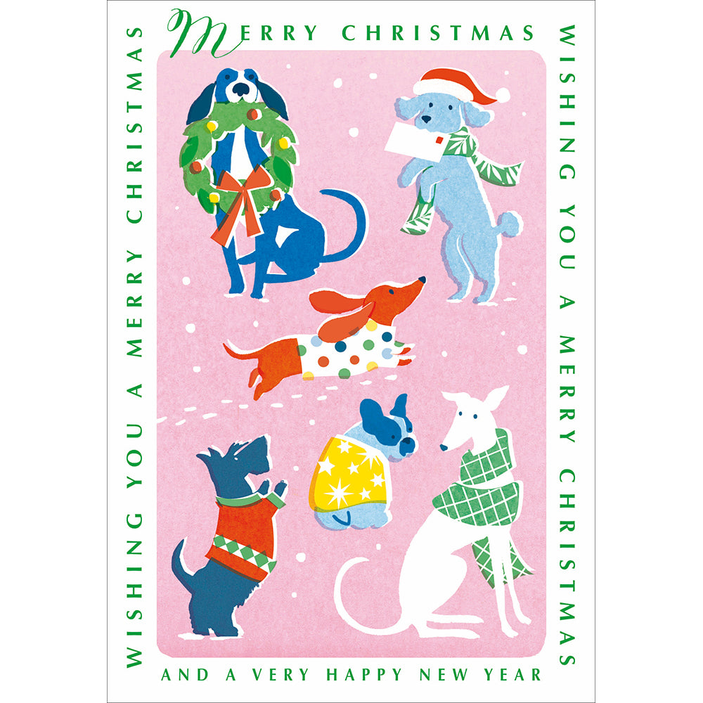 Festive Dogs Christmas Card