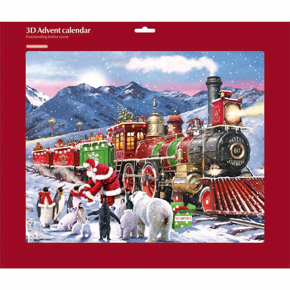 Santa Express 3D Freestanding Advent Calendar