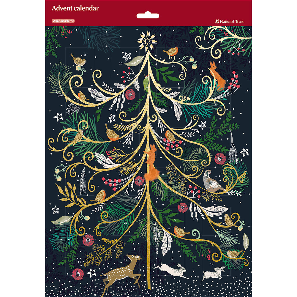 National Trust Golden Christmas Tree Advent Calendar