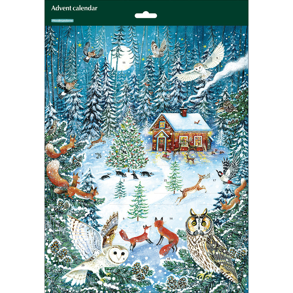 Woodland Christmas Cabin Advent Calendar