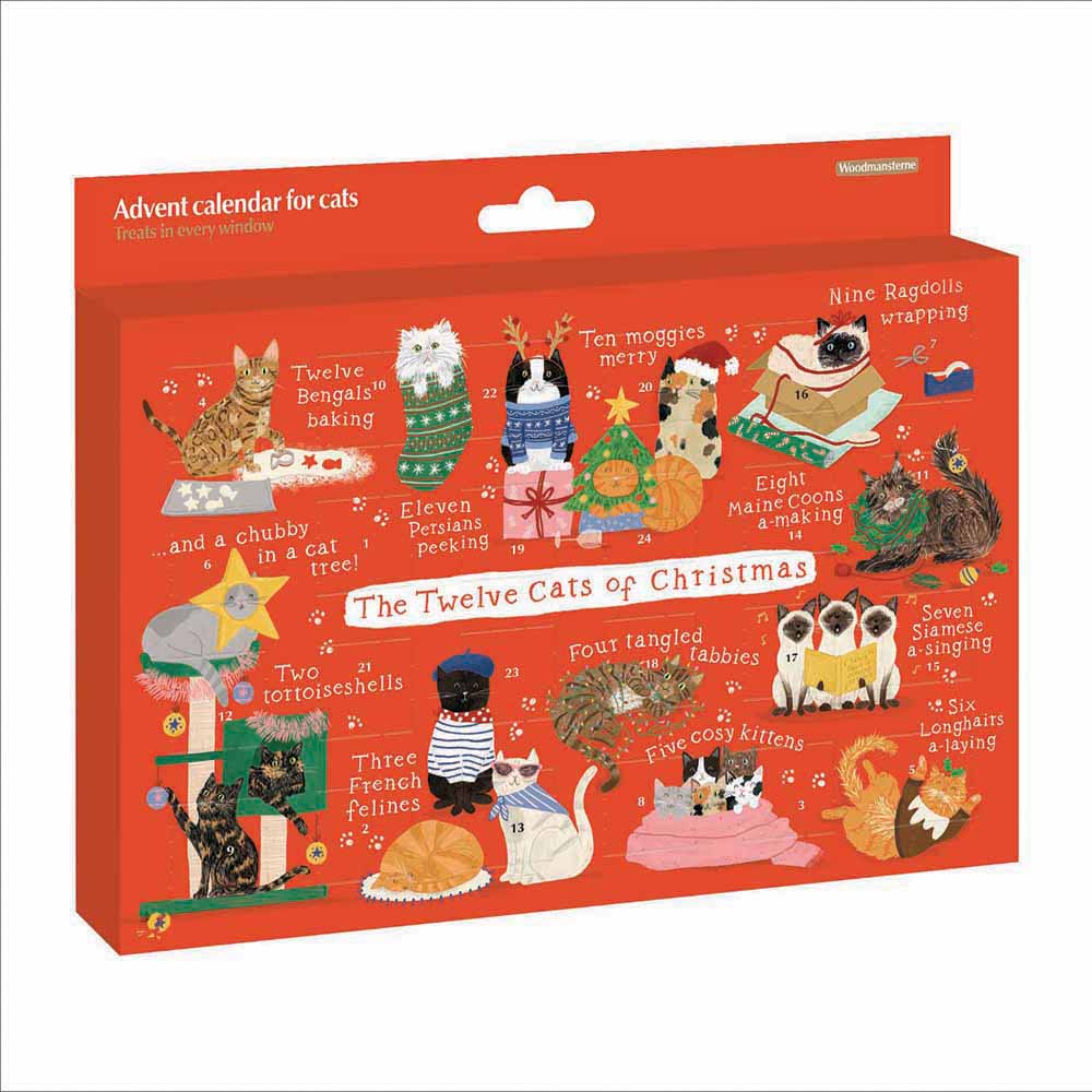 Twelve Cats of Christmas Cat Treat Advent Calendar