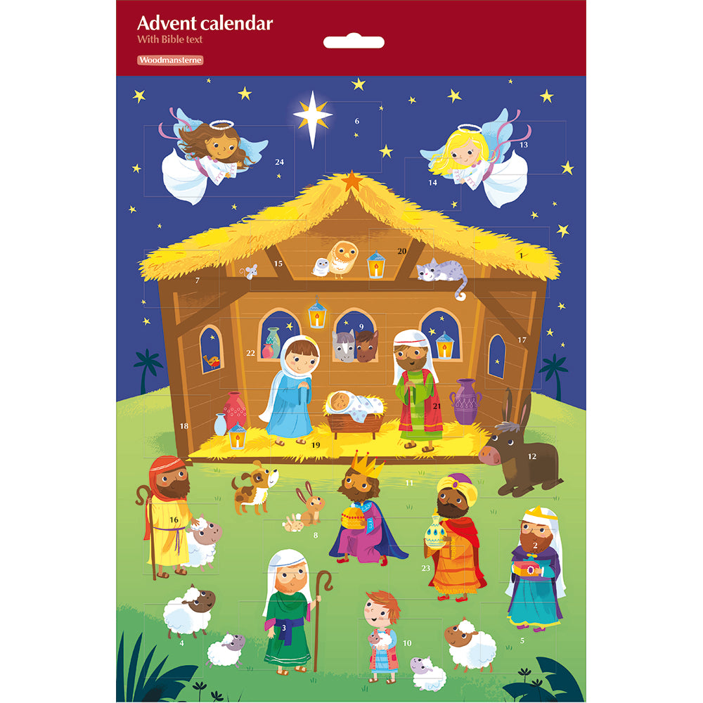 The Nativity Advent Calendar with Bible Text