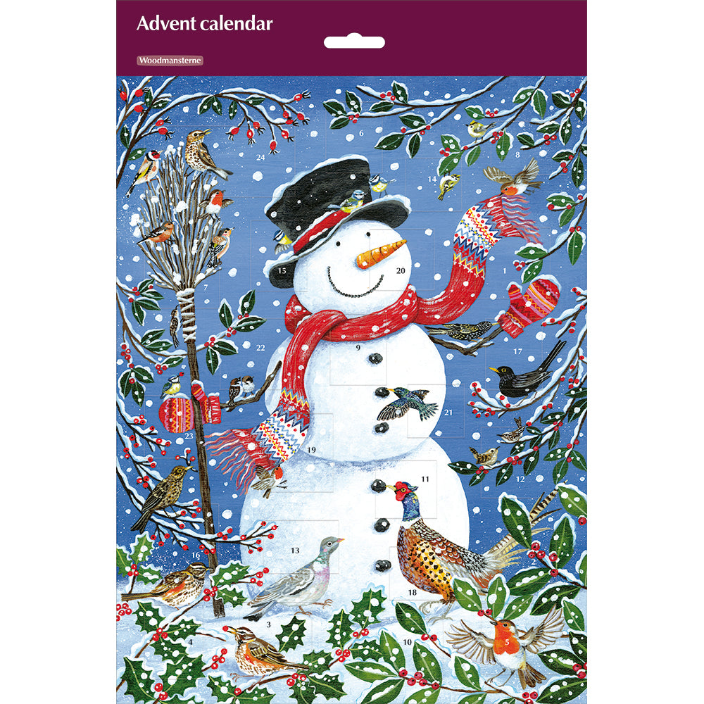 Snow Friends Snowman & Garden Birds Advent Calendar