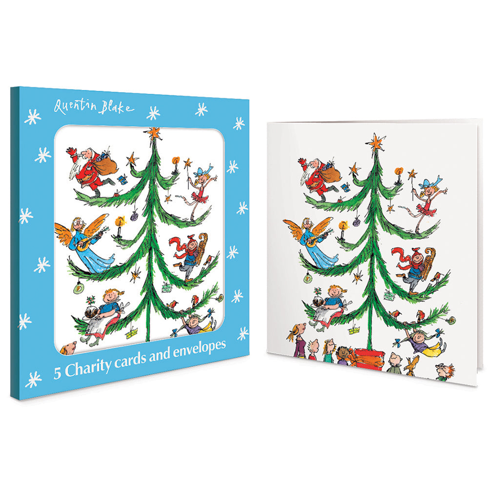Quentin Blake Magical Tree Charity Christmas Cards | Pack of 5