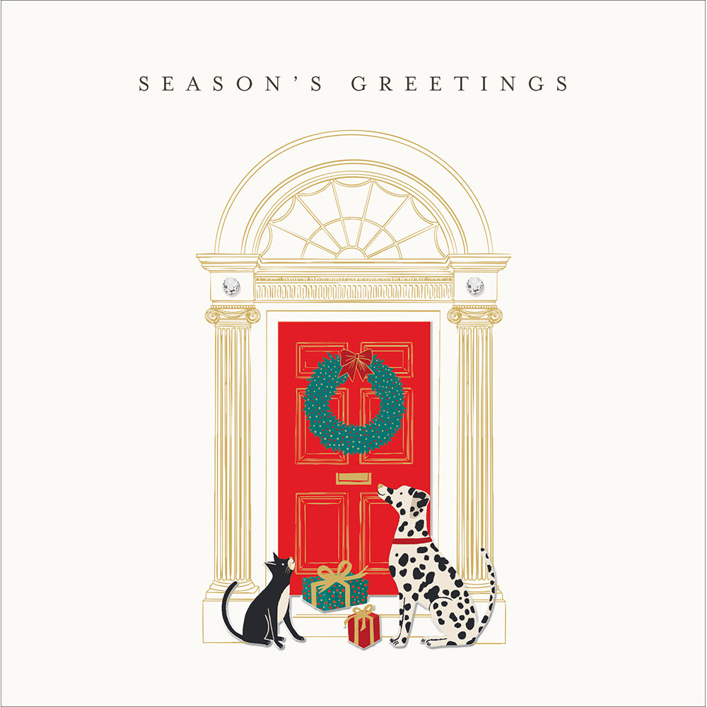 Christmas Delivery Front Door Luxury Christmas Card