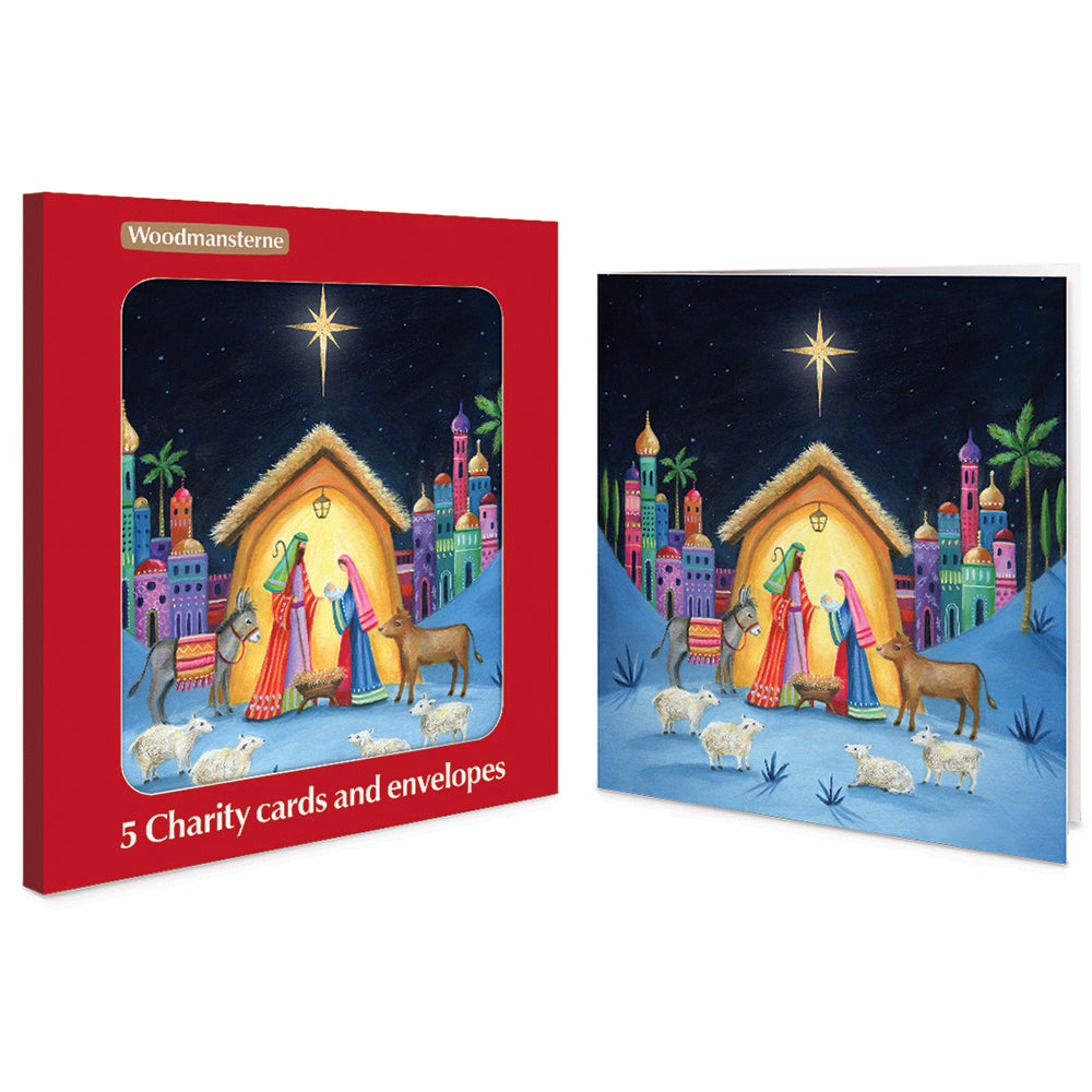 To the Manger Nativity Charity Christmas Cards | Pack of 5