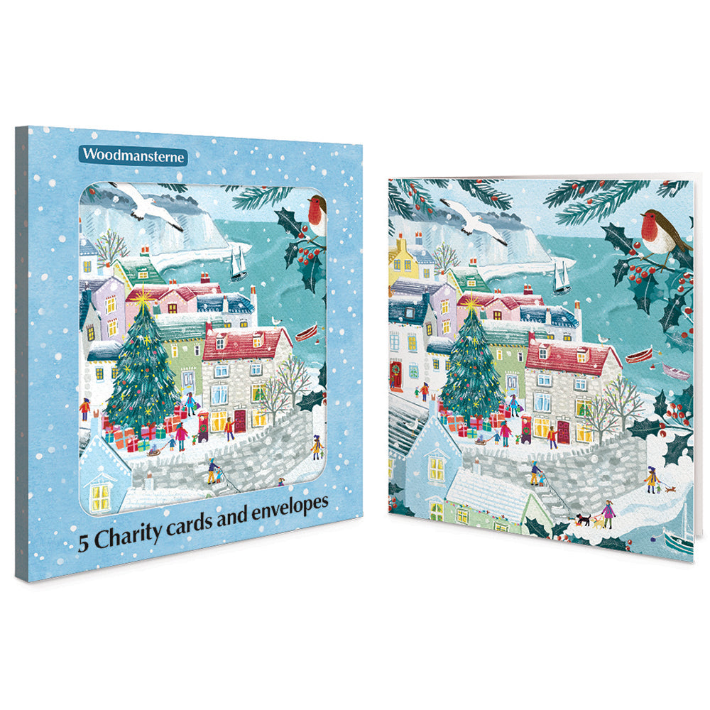 Joys of Christmas Harbour Charity Christmas Cards | Pack of 5