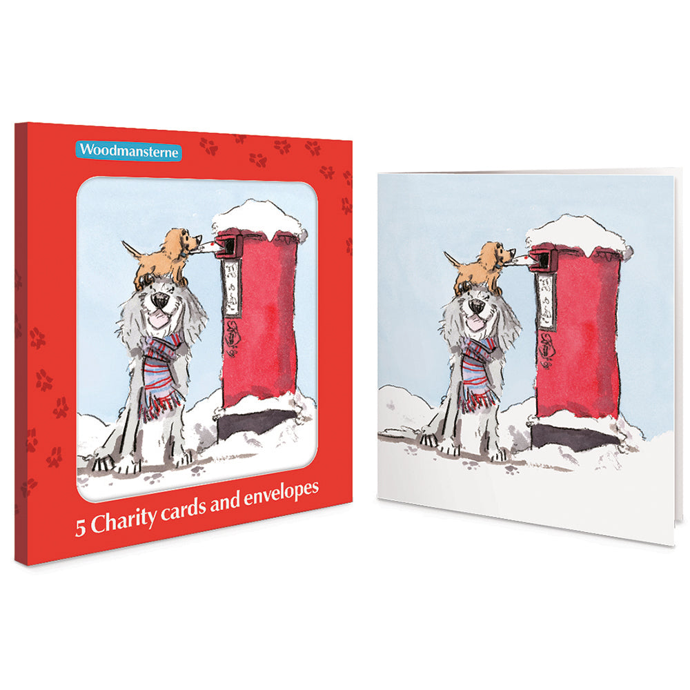 Special Delivery Dogs & Postbox Charity Christmas Cards | Pack of 5