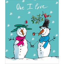 Quentin Blake One I Love Snowmen Christmas Card