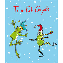 Quentin Blake To a Fab Couple Dancing Frogs Christmas Card