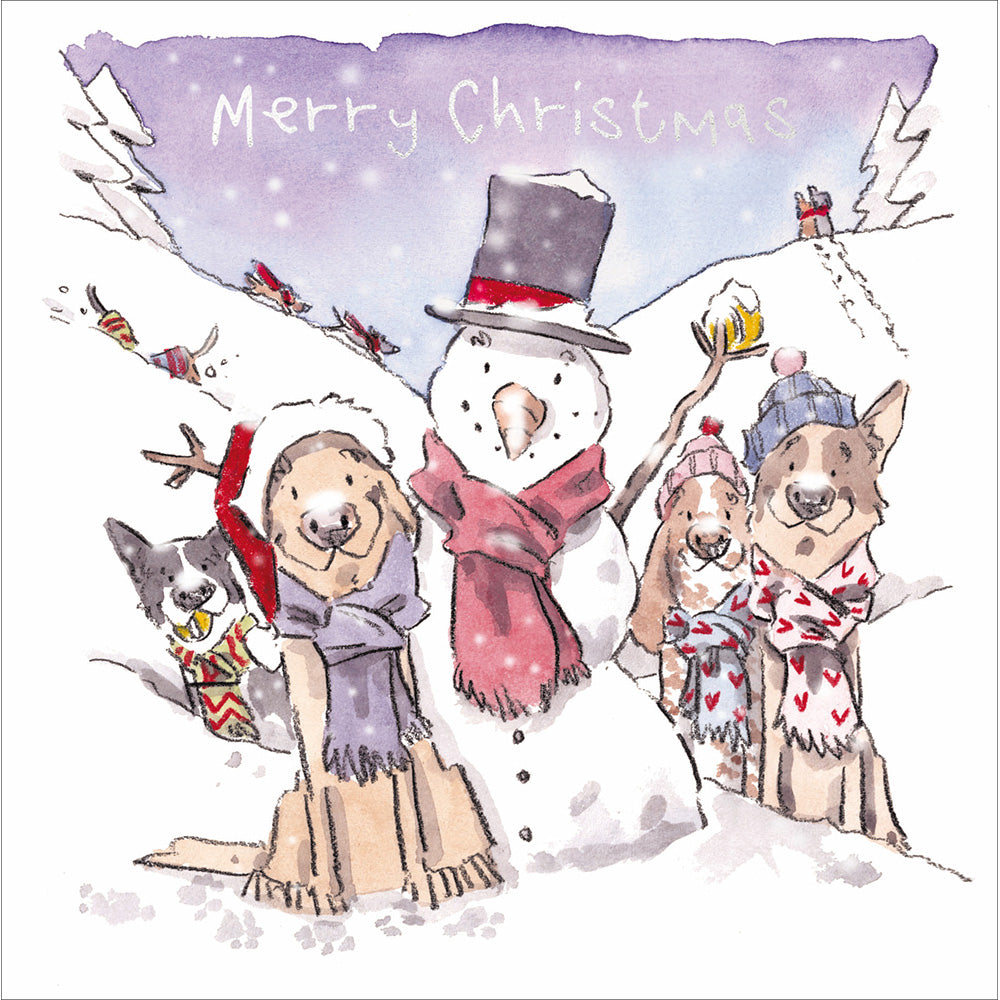 Snow Buddies Luxury Greetings Card Box | 8 Cards & Envelopes
