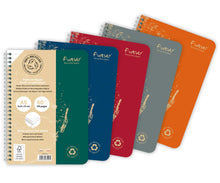 Clairefontaine Forever Recycled Wirebound Notebook - A5 Lined - 120 Pages - Assorted Colours