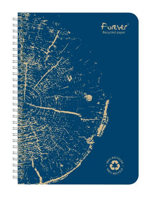Clairefontaine Forever Recycled Wirebound Notebook - A5 Lined - 120 Pages - Assorted Colours