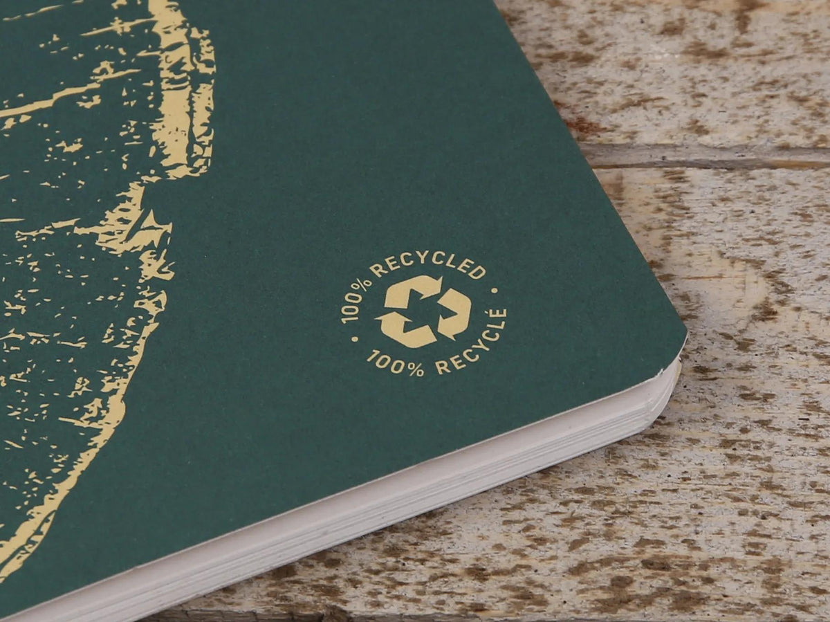 Clairefontaine Forever Recycled Wirebound Notebook - A5 Lined - 120 Pages - Assorted Colours