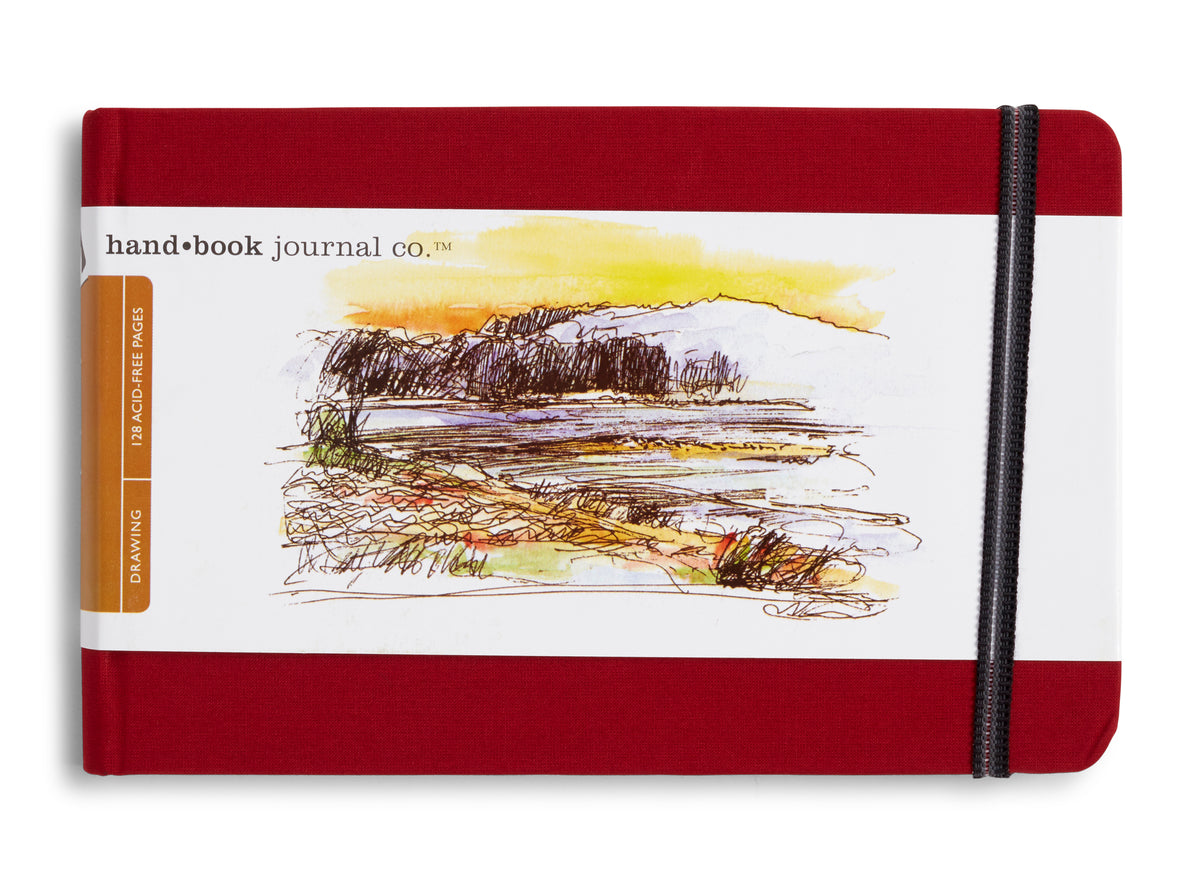 Global Paper Journal Landscape 5.5 x 8.25in (14 x 21cm) – Vermilion Red