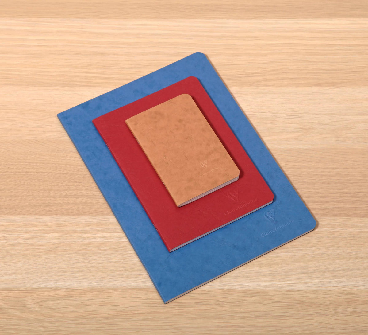 Clairefontaine Nomaddict Staplebound Notebook - A5 Lined - 96 Pages - Red