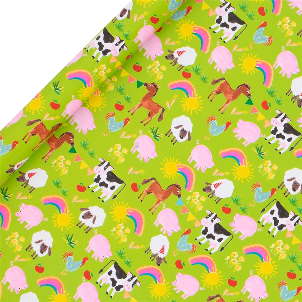 Farmyard Wrapping Paper Roll (2m)