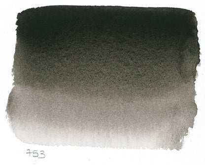 Sennelier Artist Watercolour Half Pan – Lamp Black 753