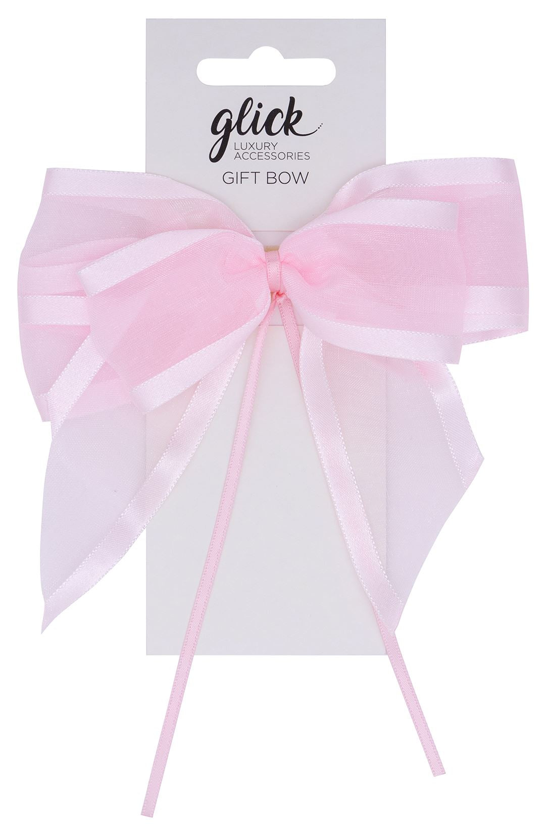 Light Pink Satin-Edge Ribbon Bow