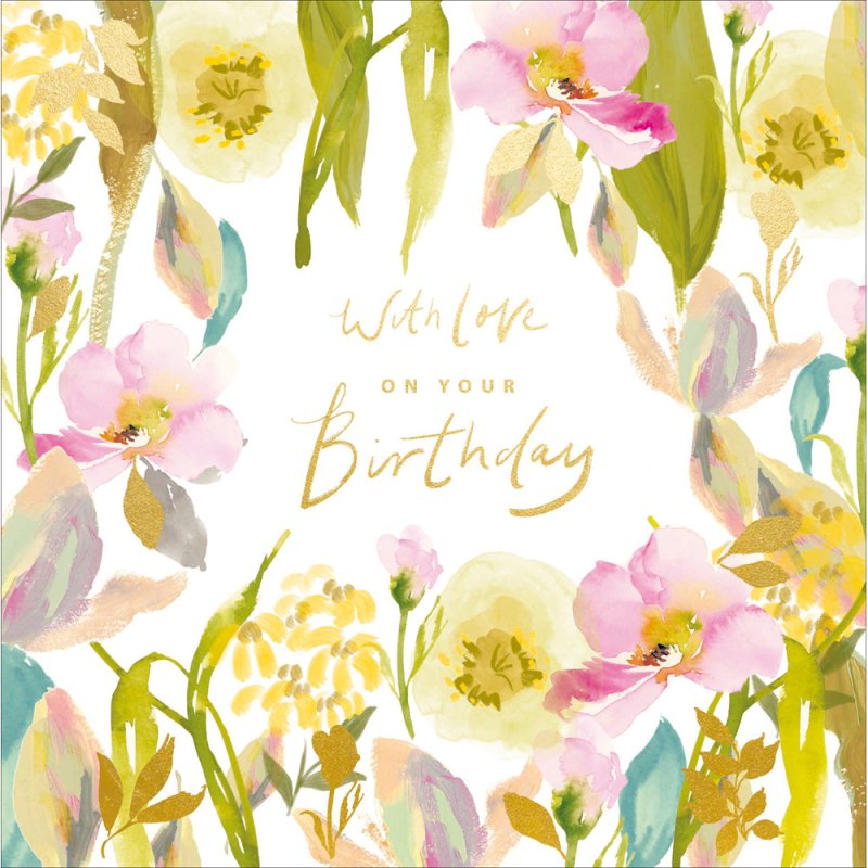 Stephanie Dyment Pastel Perfect With Love Birthday Card