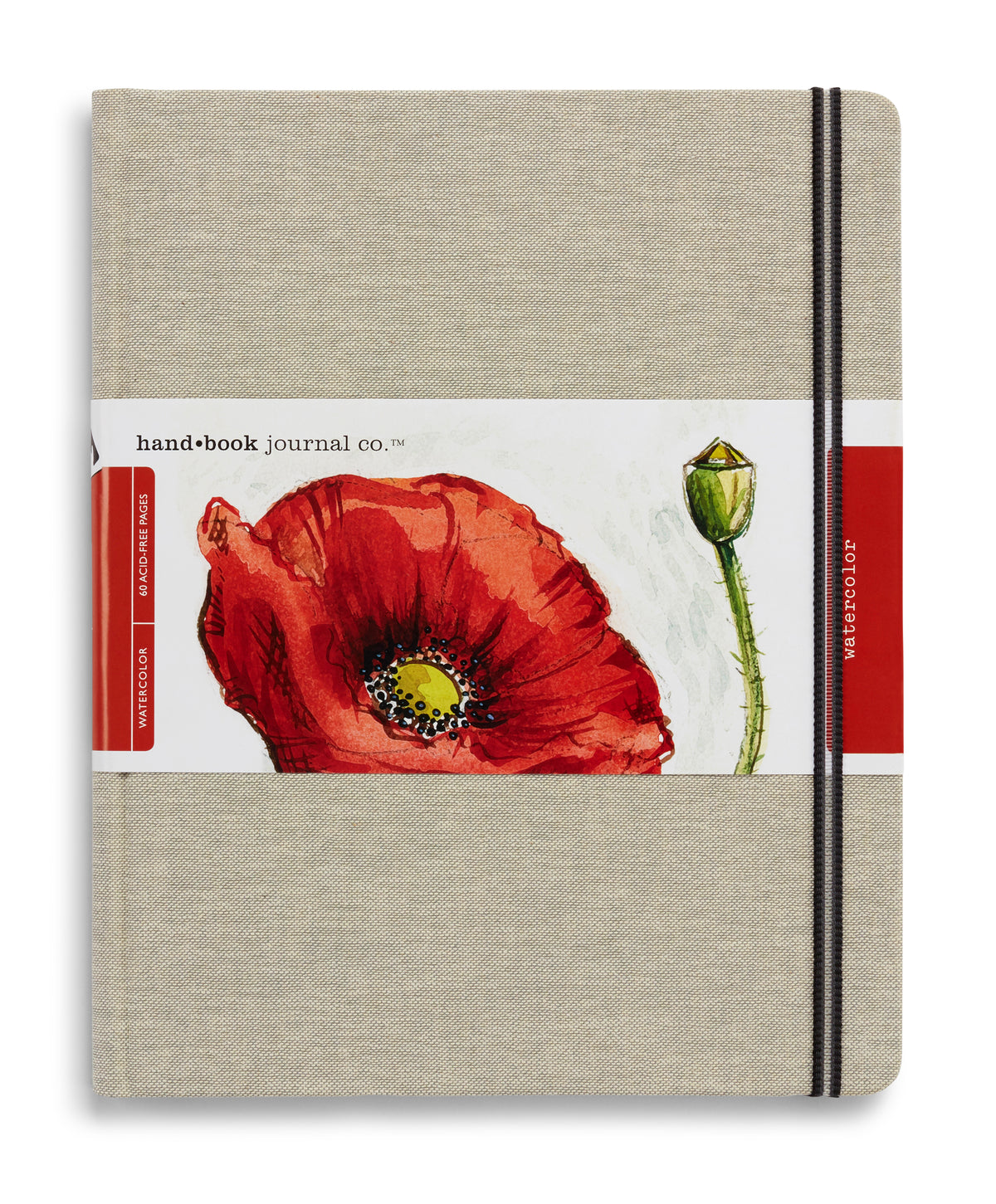 Global Paper Linen Watercolour Journal 200gsm – Grand Portrait 10.5 x 8.25in (26.7 x 21cm)