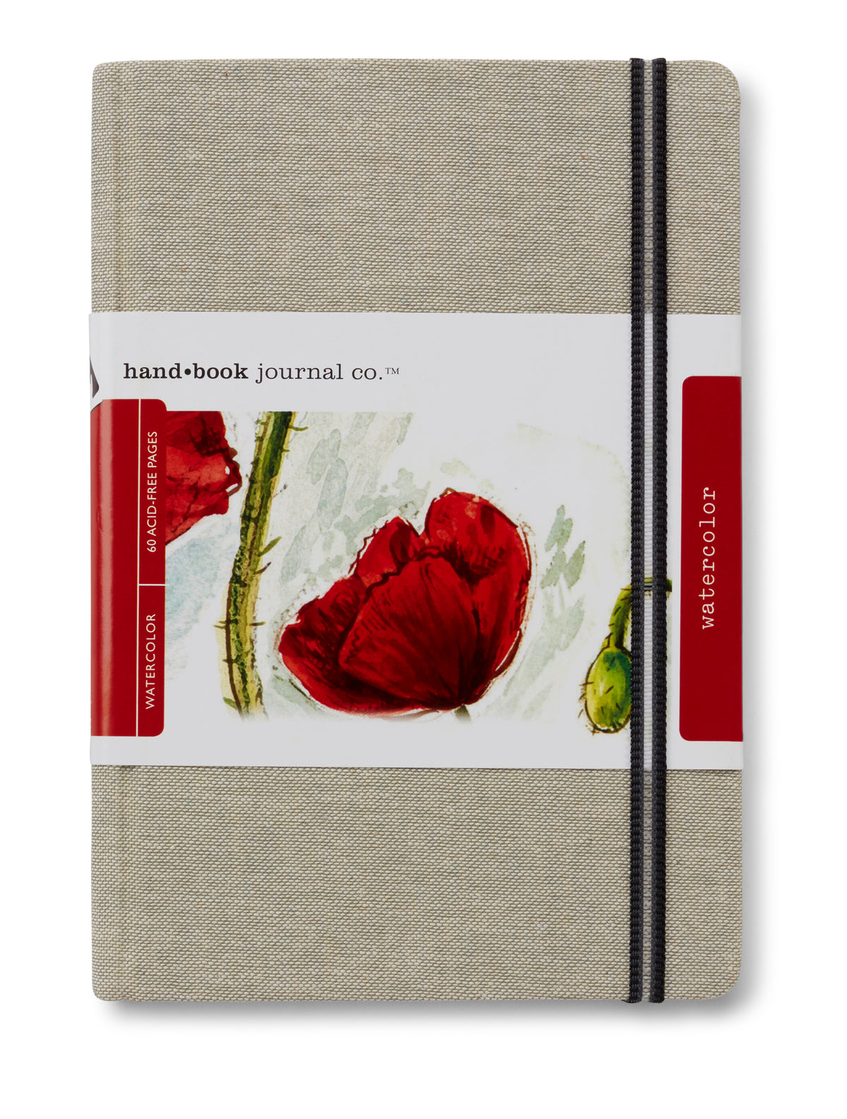 Global Paper Linen Watercolour Journal 200gsm – Large Portrait 8.25 x 5.5in (21 x 14cm)