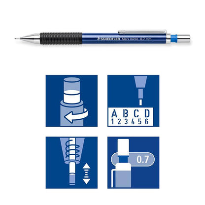 Staedtler Mars Micro Mechanical Pencil 775 – 0.7mm – image 3