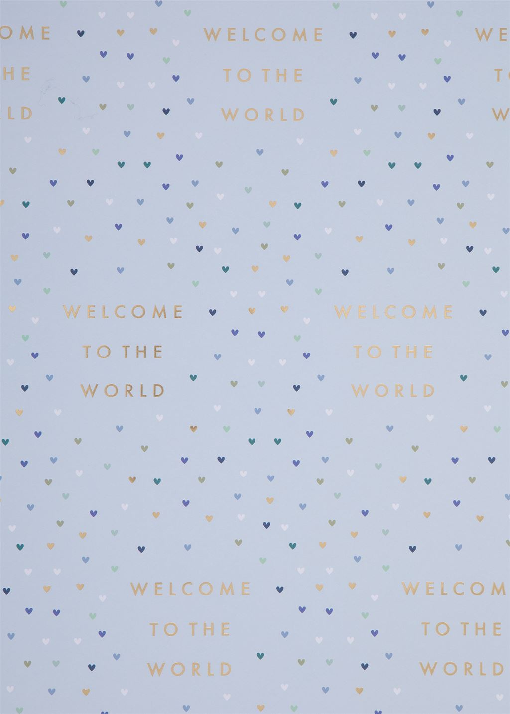 Welcome to World Blue Wrapping Paper Sheet
