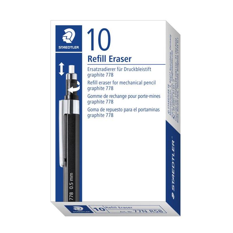 Staedtler Refill Erasers for Graphite 778 Mechanical Pencils – Pack of 2 – image 1