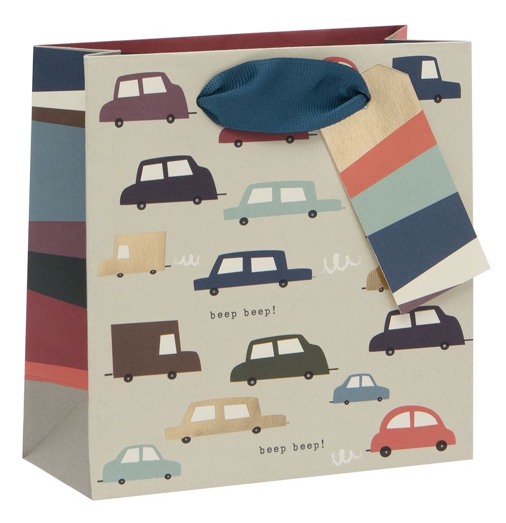 Quirky Cars Small Gift Bag