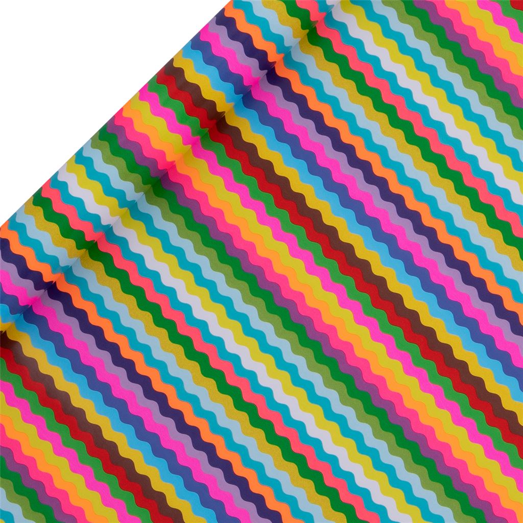 Colour Hub Ric Rac Wrapping Paper Roll (4m) by Paper Salad