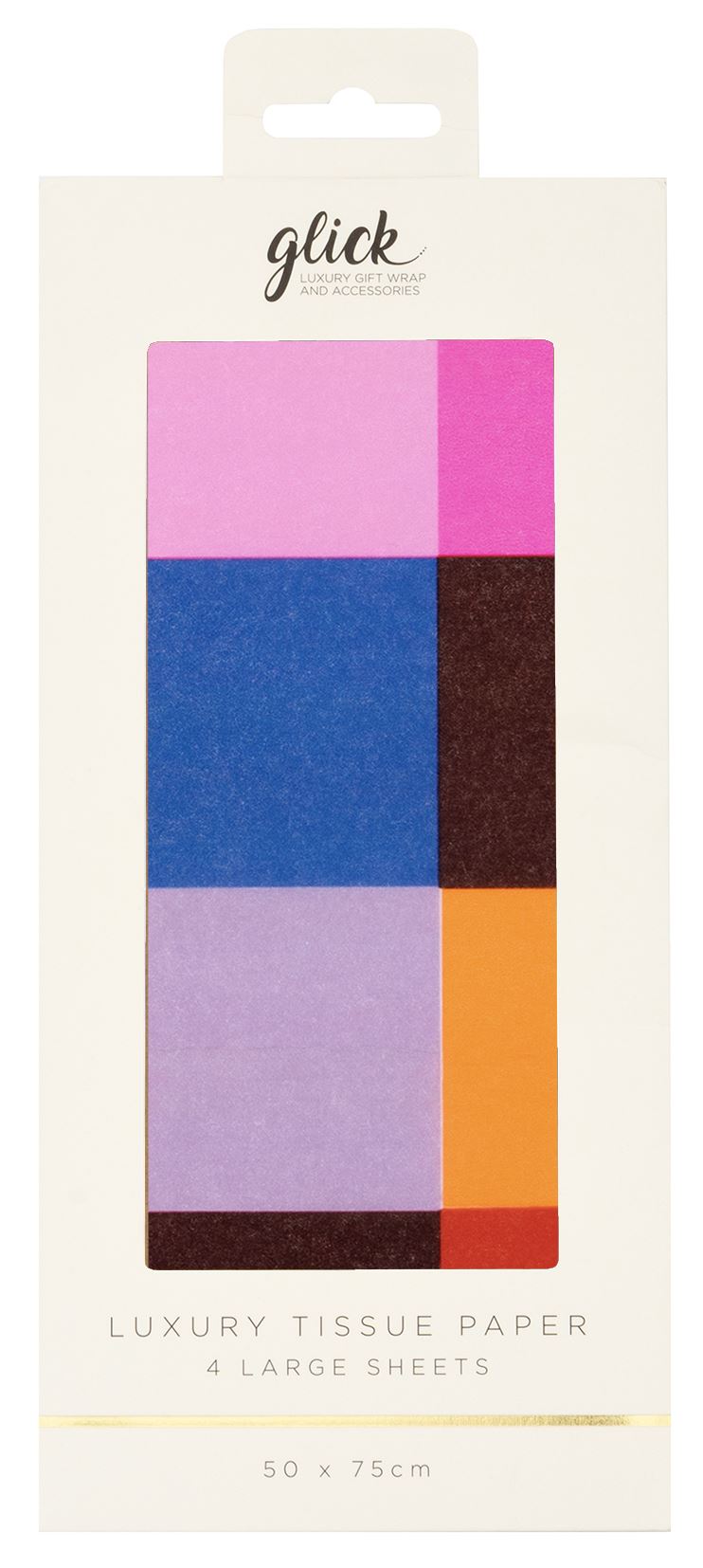 Colour Hub Check Patterned Tissue Paper (4 Sheets) by Paper Salad