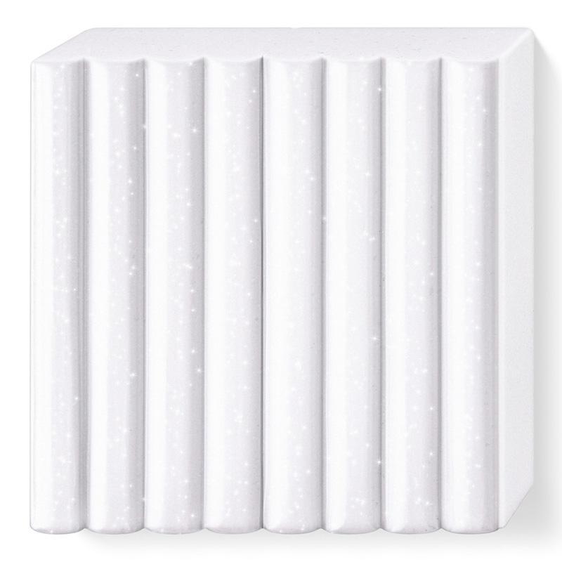 FIMO effect 57g galaxy white polymer clay, block
