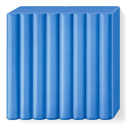 FIMO effect 57g metallic blue polymer clay, block