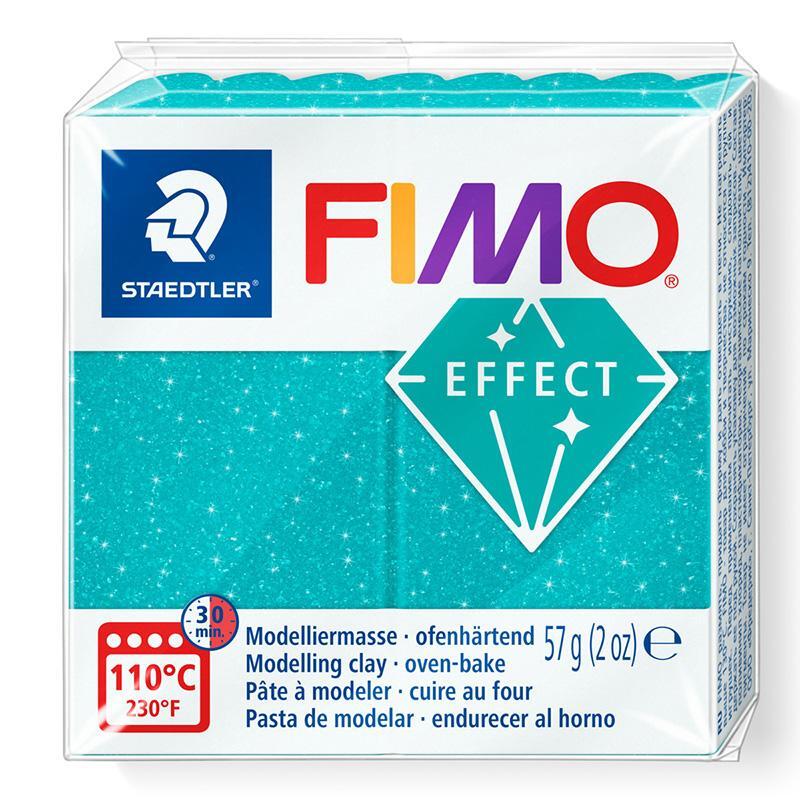 FIMO effect 57g galaxy turquoise polymer clay