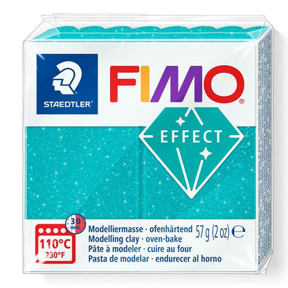 FIMO effect 57g galaxy turquoise polymer clay