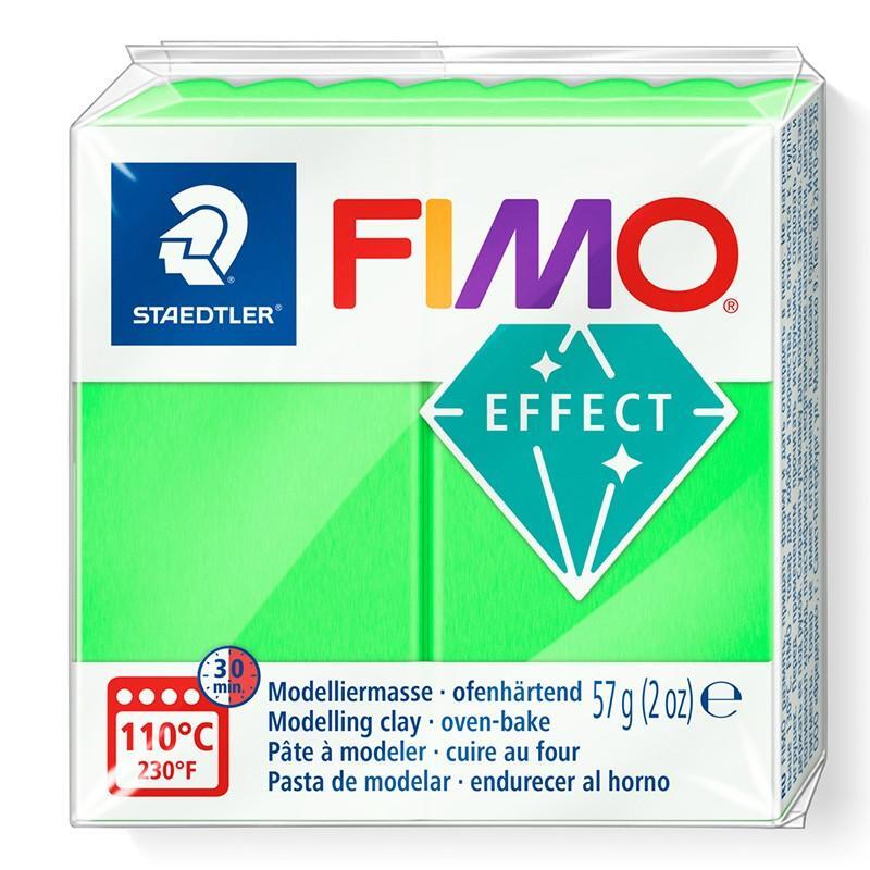 FIMO Effect Neon Polymer Clay 57g – Neon Green (8010-501)