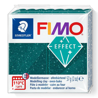 FIMO effect 57g galaxy green polymer clay